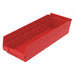 Shelf Bin Red Indstr Grd Poly 4 in