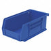 F8647 Hang and Stack Bin Blue Plastic 3 in