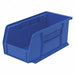 F8657 Hang and Stack Bin Blue Plastic 5 in