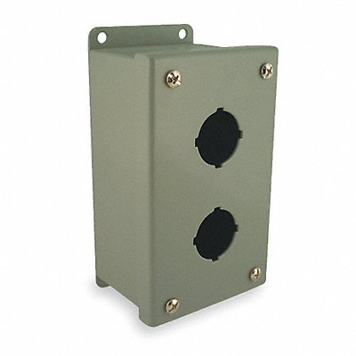 Pushbutton Enclosure 30mm 2 Holes Steel