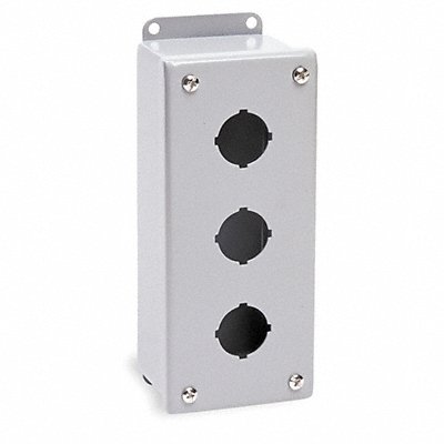 Pushbutton Enclosure 30mm 3 Holes Steel