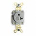 Receptacle Gray 20 A 2P3W Back Side 1PK