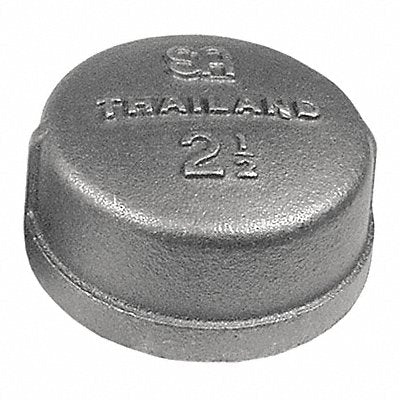 Round Cap Malleable Iron 2 1/2 in