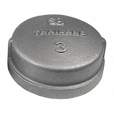 Round Cap Malleable Iron 3 in FNPT