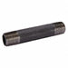 Black Pipe Nipple Threaded 1x11 In