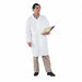 Disp. Lab Coat 2XL Microporous Wht PK30