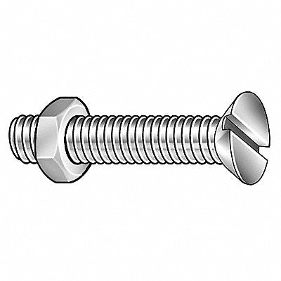 Stove Bolt 1/4 -20 Zinc Plated 3 L 100PK