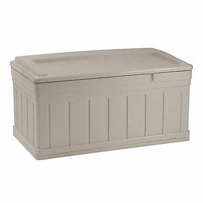 Ext Deck Box/Bench Taupe PP 27 1/2 in