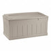 Ext Deck Box/Bench Taupe PP 27 1/2 in
