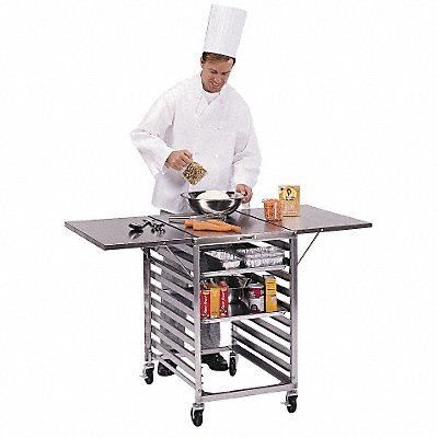 Portable Prep Table 35 x 52 3/4 x 29.25 