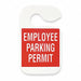 Employee Parking Permit Red PK5