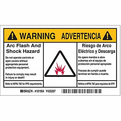Label 3 1/2 in x 6 in Polyester PK5