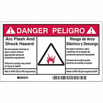 Label 3 1/2 in x 6 in Polyester PK100