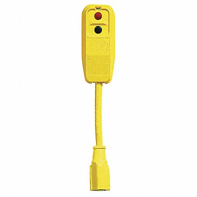 Plug-In GFCI w/Cord 9.0 15A Yel 120V