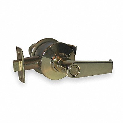 Levon Lever Privacy Lock Bright Brass