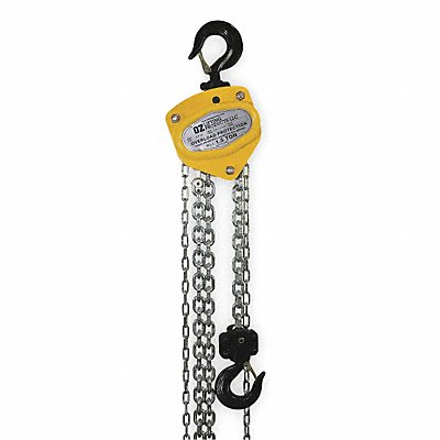 Manual Chain Hoist 3000 lb Lift 10 ft.