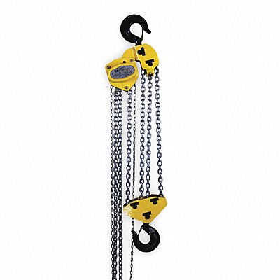 Manual Chain Hoist 20000 lb Lift 10 ft.