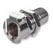 Panel Mount Coupler Chrome Plated Brass