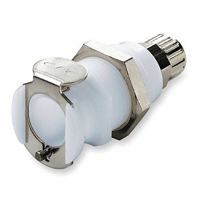 Panel Mount Coupler Acetal Shut-Off PTF