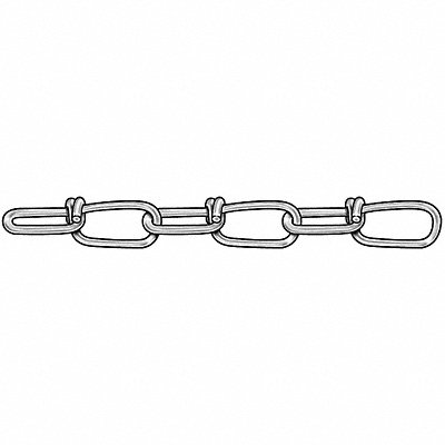 Chain Dbl SS Sz #3 100 Lb Load 100 Ft