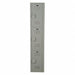 F9037 Wrdrb Lckr 3x1Lckr Gray 72 x15 x18 Assm