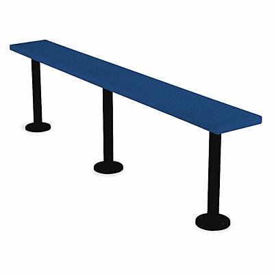 F9051 Pedestal Bench 6ft Wide Deep Blue