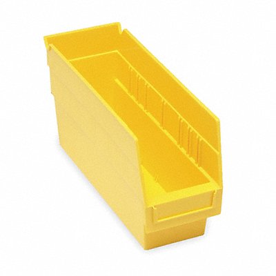 D5563 Shelf Bin Yellow Polypropylene 6 in