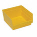 E5731 Shelf Bin Yellow Polypropylene 6 in