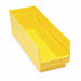 E5733 Shelf Bin Yellow Polypropylene 6 in