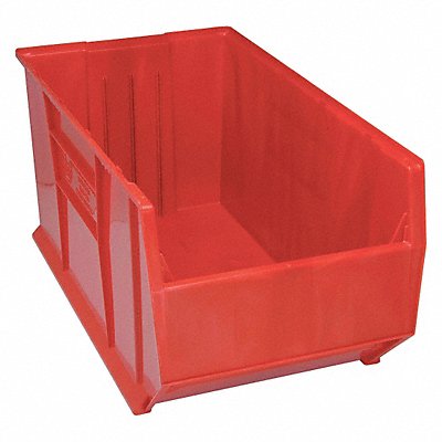 E6587 Bin Red Polypropylene 17 1/2 in