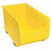 D5573 Mobile Bin Yellow PP 17 1/2 in