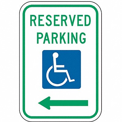 Reserved Parking Parking Sign 18 x 12 