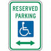 Reserved Parking Parking Sign 18 x 12 
