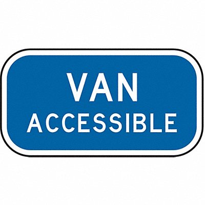 D9787 Van Accessible Parking Sign 6 x 12 