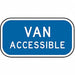 D9787 Van Accessible Parking Sign 6 x 12 