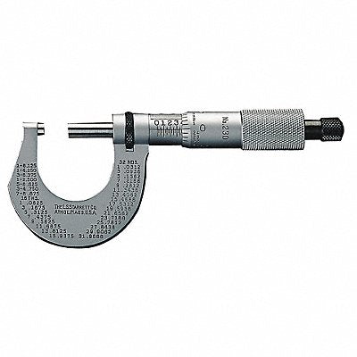 Micrometer 0-1 In 0.0001 Ratchet