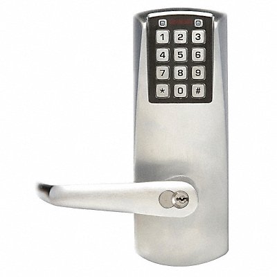 Electronic Lock Satin Chrome 12 Button