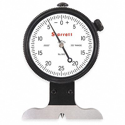 Dial Depth Gage 1/8 In 2 1/2 In Base