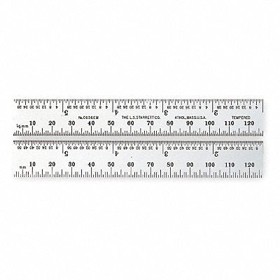 Steel Rule Spring Tempered 12 In Type 36