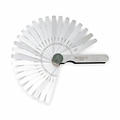 Tapered Feeler Gauge Set Dim Type Inch