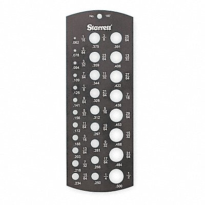 Drill Bit Gauge L 6-1/4 