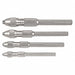 Pin Vise Set 0-0.187 In Nickel 4 Pc