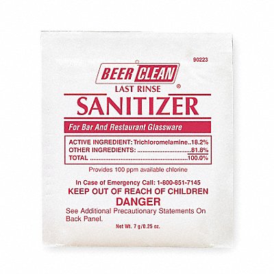 Bar and Glassware Rinse .25 oz PK100