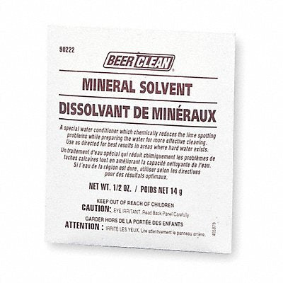 Glassware Mineral Solvent .50oz. PK100