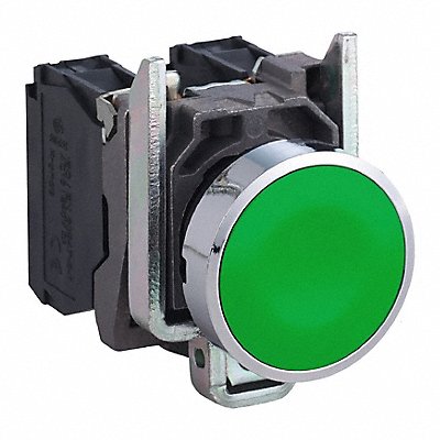 H7079 Non-Illum Push Button 22mm 1NO/1NC Green