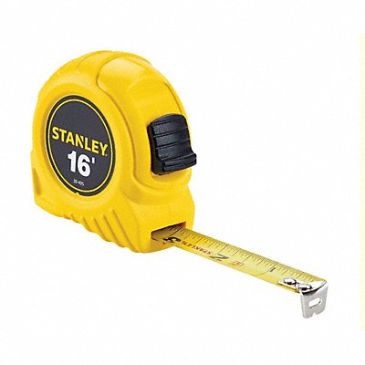 Tape Measure 3/4 In x 16 ft Yellow In/Ft