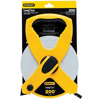 Tape Measure 1/2 Inx200 ft Yellow/Black