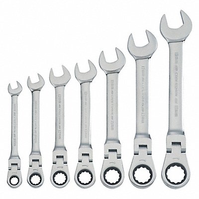 Ratchets 7-pc Metric Flex Head Ratchet