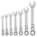 Ratchets 7-pc SAE Flex Head Ratchet Wre