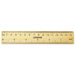 RULER,6",WOOD,2/PK